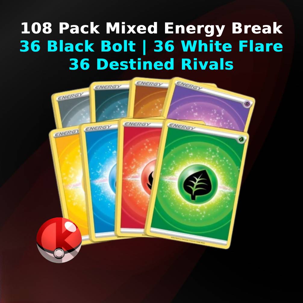 [EN] 108 Pack Black Bolt & White Flare Energy Break