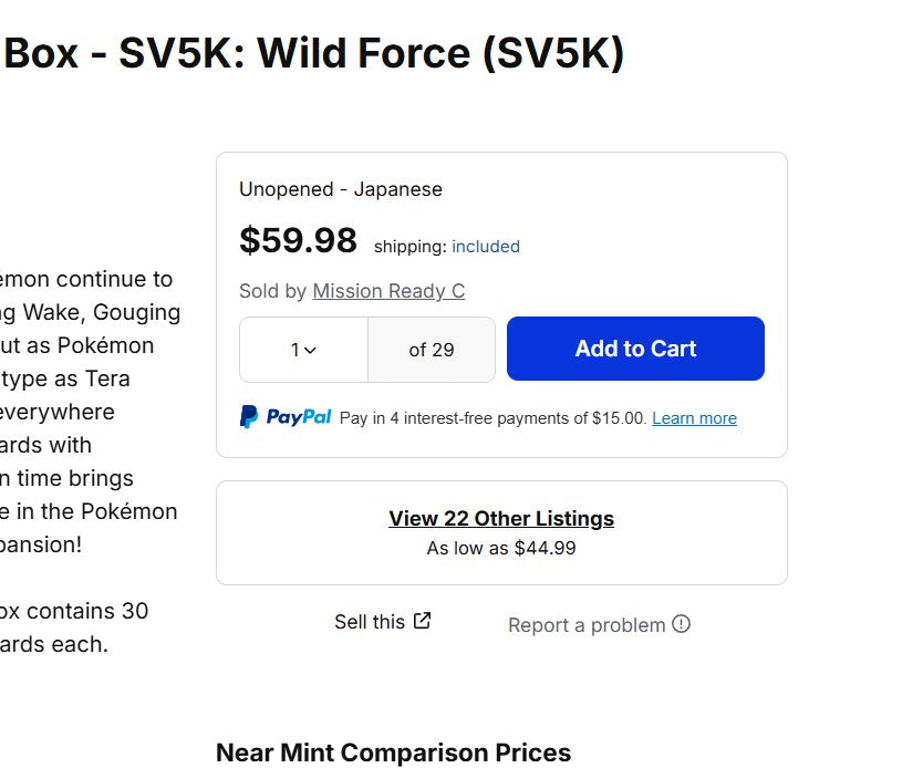 [JP] 2 Booster Box Set - Cyber Judge & Wild Force NO SHRINK